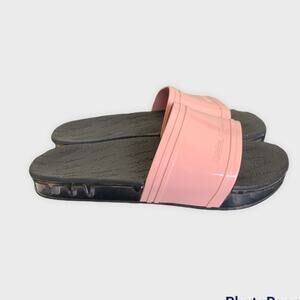 Melissa Rider Womens Pink Slides Size 10